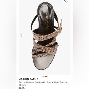 Marion Parke Becca Women's Natural Snake Skin-Sandal